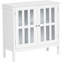 Sideboard mit Glastüren MIRAM 80 cm Weiß Sideboard mit Glastüren MIRAM 80 cm Weiß von BELIANI