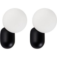 Wandlampe 2er Set HELME Schwarz von BELIANI
