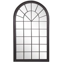 Wandspiegel TREVOL 77 cm 130 cm Metall Schwarz von BELIANI