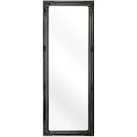 Beliani - Wandspiegel Schwarz rechteckig 50 x 130 cm Kunststoff mit eleganter Ausstrahlung Rechteckig Klassisch Beliani - Wandspiegel Schwarz rechteckig 50 x 130 cm Kunststoff mit eleganter Ausstrahlung Rechteckig Klassisch von BELIANI