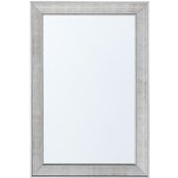 Beliani - Wandspiegel Silber 61 x 91 cm Kunststoff und Glas Rechteckig Klassisch - Silber von BELIANI