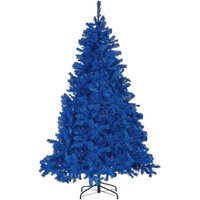 Beliani - Weihnachtsbaum 210 cm Blau aus Kunststoff mit Ständer Weihnachtszeit Weihnachten Wohnzimmer Modern - Blau von BELIANI