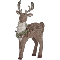 Weihnachtsdekoration Braun 70 cm Rentier-Figur zum Aufstellen Tierform Modern Dekofigur Weihnachtsfigur Deko Adventsdekoration Innen Tischdeko Weihnachtsdekoration Braun 70 cm Rentier-Figur zum Aufstellen Tierform Modern Dekofigur Weihnachtsfigur Deko Adventsdekoration Innen Tischdeko von BELIANI