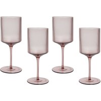 Weingläser 4er Set Transparent Pastellrosa Geriffeltes Design 380 ml 38 cl Fassungsvermögen Mundgeblasen Glaswaren Weingläser 4er Set Transparent Pastellrosa Geriffeltes Design 380 ml 38 cl Fassungsvermögen Mundgeblasen Glaswaren von BELIANI