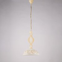 Bilbao – Kronleuchter elfenbein, gebeizt, Glas weiß/bernstein Ø30, Ø30, 1-flammig – BL324-1-AV - Belight Bilbao – Kronleuchter elfenbein, gebeizt, Glas weiß/bernstein Ø30, Ø30, 1-flammig – BL324-1-AV - Belight von BELIGHT