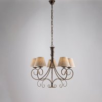 Dana – Hängeleuchte aus Metall und braun lackiertem Aluminium mit integrierter led und verstellbaren Elektrokabeln l. 65 x 38 – BL328-SCA Dana – Hängeleuchte aus Metall und braun lackiertem Aluminium mit integrierter led und verstellbaren Elektrokabeln l. 65 x 38 – BL328-SCA von BELIGHT