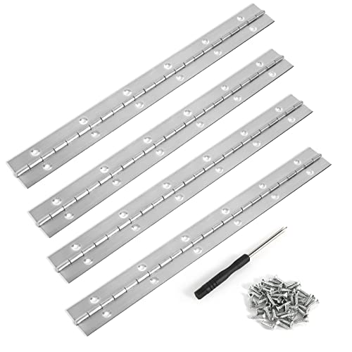 Klavierband Edelstahl, 4 Stück 30 cm Klavierscharnier Klavierband Scharnier Stangenscharnier, Edelstahl Scharnier Klavierband für Bootsschränke Aufbewahrungs Box Klavierband Edelstahl, 4 Stück 30 cm Klavierscharnier Klavierband Scharnier Stangenscharnier, Edelstahl Scharnier Klavierband für Bootsschränke Aufbewahrungs Box von BELIHOME