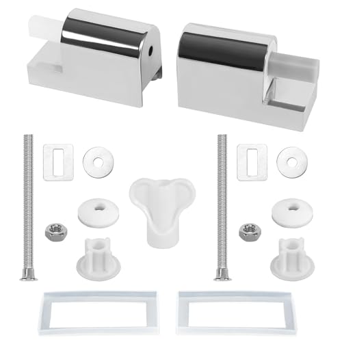 Wc Sitz Halterung, 2 Stück Universal Wc Sitz Scharniere Wc Sitz Befestigung WC Sitz Befestigungsset, Softclose WC Sitz Metallscharniere für Feste Toilettensitzteile zu Installieren Wc Sitz Halterung, 2 Stück Universal Wc Sitz Scharniere Wc Sitz Befestigung WC Sitz Befestigungsset, Softclose WC Sitz Metallscharniere für Feste Toilettensitzteile zu Installieren von BELIHOME