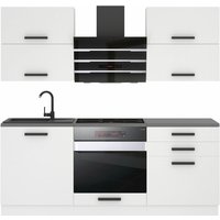 Küchenzeile Küchenblock Emily - Küchenmöbel 180 cm Einbauküche Vollausstattung ohne Elektrogeräten mit Hängeschränke und Unterschränke, ohne von BELINI