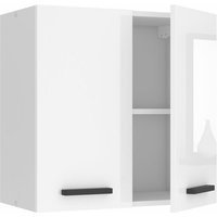 Hängeschrank Küche, Küchenschränke SG2. Breite 60 cm. Oberschrank mit 2 Türen, Küchenhängeschränke, Wandschrank Hängend, Weiß Hochglanz - Belini von BELINI