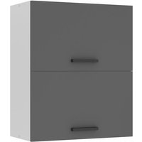 Hängeschrank Küche, Küchenschränke SGP2. Breite 60 cm. Oberschrank mit 2 Türen, Küchenhängeschränke, Wandschrank Hängend, Silber matt - Belini von BELINI