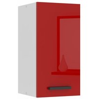 Hängeschrank Küche, Küchenschränke sg. Breite 30 cm. Oberschrank mit 1 Tür, Küchenhängeschränke, Wandschrank Hängend, Rot Hochglanz - Belini von BELINI