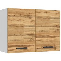 Hängeschrank Küche, Küchenschränke sg. Breite 80 cm. Oberschrank mit 2 Türen, Küchenhängeschränke, Wandschrank Hängend, Wotan-Eiche - Belini von BELINI