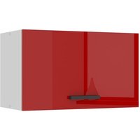 Hängeschrank Küche, Küchenschränke sgp. Breite 60 cm. Oberschrank mit 1 Tür, Küchenhängeschränke, Wandschrank Hängend, Rot Hochglanz - Belini von BELINI