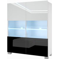 Kommode Sideboard Wohnzimmer Schlafzimmer Schrank Hochschrank mit LED-Leuchten Super-Soft-Touch-System zum sanften Schließen Aller Scharniere von BELINI