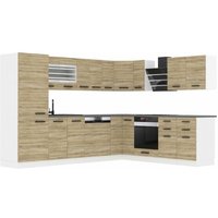 Küchenzeile Küchenblock Küche L-Form Julie Küchenmöbel mit Griffe, Einbauküche ohne Elektrogeräten mit Hängeschränke und Unterschränke, ohne von BELINI