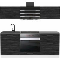 Küchenzeile Küchenblock Sophia - Küchenmöbel 180 cm Einbauküche ohne Elektrogeräten mit Hängeschränke und Unterschränke, mit Arbeitsplatten, von BELINI