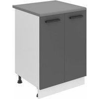 Unterschrank Küche, Küchenunterschrank 60 cm Breite. SD2 Küchenunterschrank mit Arbeitsplatte. Küchenschrank mit 2 Türen, Silber matt - Belini Unterschrank Küche, Küchenunterschrank 60 cm Breite. SD2 Küchenunterschrank mit Arbeitsplatte. Küchenschrank mit 2 Türen, Silber matt - Belini von BELINI