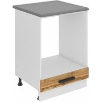 Unterschrank Küche, Küchenunterschrank 60 cm Breite. sdp Küchenunterschrank mit Arbeitsplatte. Küchenschrank ohne Tür, mit Schubladen, Wotan-Eiche von BELINI