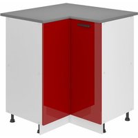 Belini - Unterschrank Küche, Küchenunterschrank 90 cm Breite. snp Küchenunterschrank mit Arbeitsplatte. Eckschrank Küche mit 1 Tür, Rot Hochglanz von BELINI