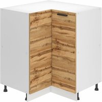 Unterschrank Küche, Küchenunterschrank 90 cm Breite. snp Küchenunterschrank ohne Arbeitsplatte. Eckschrank Küche mit 1 Tür, Wotan-Eiche - Belini von BELINI