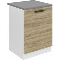 Unterschrank Küche, Spülenunterschrank 60 cm Breite. sdz Küchenunterschrank mit Arbeitsplatte. Spülenschrank mit 1 Tür, Sonoma-Eiche - Belini Unterschrank Küche, Spülenunterschrank 60 cm Breite. sdz Küchenunterschrank mit Arbeitsplatte. Spülenschrank mit 1 Tür, Sonoma-Eiche - Belini von BELINI