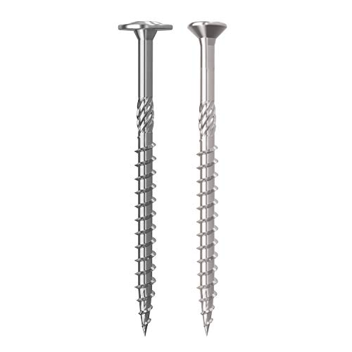 Belko Konstruktionsschrauben Senkkopf 8,0x260 mm, 50 Stück, mit I-Stern, Teilgewinde, Fräsrippen u. Längenprägung m. bauaufsichtlicher Zulassung, Holzbauschraube, Balkenschraube von BELKO