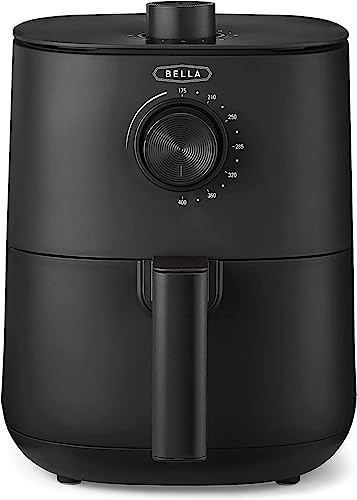 BELLA 3 l Manuelle Heißluftfritteuse, ölfreies Frittieren, Spülmaschinenfeste Antihaft-Pfanne und Frittiergestell für Einfache Reinigung, mattschwarz BELLA 3 l Manuelle Heißluftfritteuse, ölfreies Frittieren, Spülmaschinenfeste Antihaft-Pfanne und Frittiergestell für Einfache Reinigung, mattschwarz von Bella
