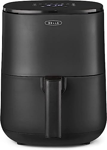 BELLA 3 L Touchscreen-Luftfritteuse, ölfreies Frittieren, Spülmaschinenfeste Antihaft-Pfanne und Frittiergestell für Einfache Reinigung, mattschwarz, Schwarz BELLA 3 L Touchscreen-Luftfritteuse, ölfreies Frittieren, Spülmaschinenfeste Antihaft-Pfanne und Frittiergestell für Einfache Reinigung, mattschwarz, Schwarz von Bella