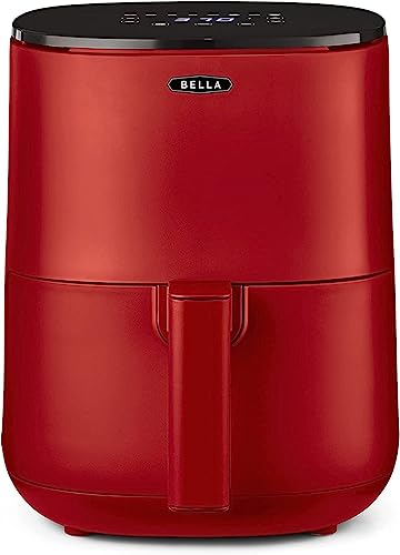BELLA 3 L Touchscreen-Luftfritteuse, ölfreies Frittieren, Spülmaschinenfeste Antihaft-Pfanne und Frittiergestell für Einfache Reinigung, matte rot BELLA 3 L Touchscreen-Luftfritteuse, ölfreies Frittieren, Spülmaschinenfeste Antihaft-Pfanne und Frittiergestell für Einfache Reinigung, matte rot von Bella