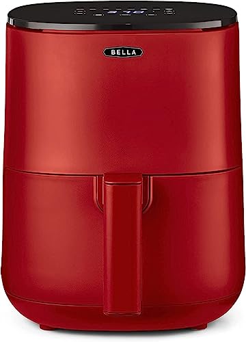 BELLA 3 L Touchscreen Air Fryer , Matte Red von BELLA