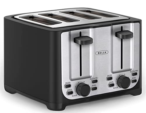 Bella 4 Slice toaster, Black with Stainless Steel Bella 4 Slice toaster, Black with Stainless Steel von BELLA