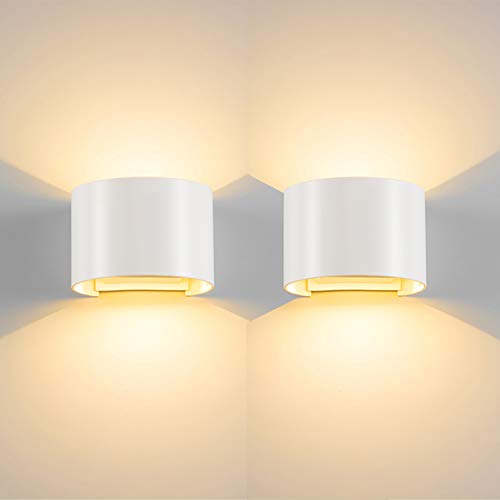 BELLALICHT LED Wandleuchte Innen Außen Warmweiß 2er Set mit Einstellbar Abstrahlwinkel Up Down 12W IP65 Wasserdicht Wandlampe für Bad Flur Kinderzimmer Treppenhaus Wohnzimmer Schlafzimmer BELLALICHT LED Wandleuchte Innen Außen Warmweiß 2er Set mit Einstellbar Abstrahlwinkel Up Down 12W IP65 Wasserdicht Wandlampe für Bad Flur Kinderzimmer Treppenhaus Wohnzimmer Schlafzimmer von BELLALICHT