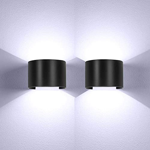 BELLALICHT LED Wandleuchte Innen Außen Weiß 2er Set mit Einstellbar Abstrahlwinkel Up Down 12W IP65 Wasserdicht Wandlampe für Bad Flur Kinderzimmer Treppenhaus Wohnzimmer Schlafzimmer BELLALICHT LED Wandleuchte Innen Außen Weiß 2er Set mit Einstellbar Abstrahlwinkel Up Down 12W IP65 Wasserdicht Wandlampe für Bad Flur Kinderzimmer Treppenhaus Wohnzimmer Schlafzimmer von BELLALICHT