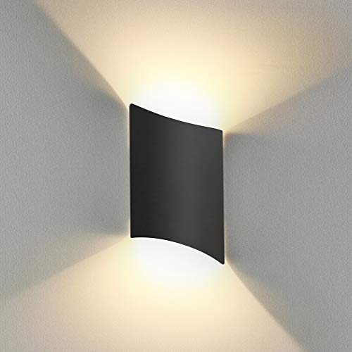 BELLALICHT LED Wandleuchte Innen Up Down Warmweiß, 12W LED Wandlampe Außen Wasserdicht IP65 Aluminium Modern Leuchte Wandlicht Wandbeleuchtung für Wohnzimmer Schlafzimmer Flur Treppenhaus Bad, Schwarz BELLALICHT LED Wandleuchte Innen Up Down Warmweiß, 12W LED Wandlampe Außen Wasserdicht IP65 Aluminium Modern Leuchte Wandlicht Wandbeleuchtung für Wohnzimmer Schlafzimmer Flur Treppenhaus Bad, Schwarz von BELLALICHT