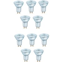 Bellalux - 10x Reflektorlampe GU10 PAR16 4.3W Cool White 4000K 36°. von BELLALUX