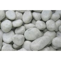 Bellamoli Gestaltungskiesel Bianco Carrara weiß ca. 40-60 mm, 25 kg Kieselsteine von BELLAMOLI GRANULATI
