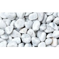 Bellamoli Granulati - Bellamoli Gestaltungskiesel Bianco Carrara weiß ca.25-40 mm, 25 kg Kieselsteine von BELLAMOLI GRANULATI