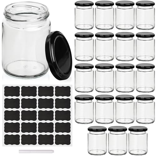 Belle Vous 20er Pack Runder Klarglas-Einmachgläser mit Schraubdeckel - 227 ml Leere Luftdichte Kleine Schraubgläser - Für Reisen, Cremes, Lotionen, Salben, Kerzenherstellung, Lebensmittel & Mehr Belle Vous 20er Pack Runder Klarglas-Einmachgläser mit Schraubdeckel - 227 ml Leere Luftdichte Kleine Schraubgläser - Für Reisen, Cremes, Lotionen, Salben, Kerzenherstellung, Lebensmittel & Mehr von BELLE VOUS