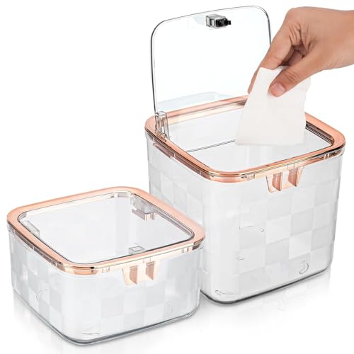 BELLE VOUS 2er Set Kleiner Abfalleimer mit Deckel - Tischabfallbehälter - Tischmülleimer mit Deckel - Kleiner Mülleimer mit Deckel - Mini Mülleimer - 1,4 L und 2,2 L BELLE VOUS 2er Set Kleiner Abfalleimer mit Deckel - Tischabfallbehälter - Tischmülleimer mit Deckel - Kleiner Mülleimer mit Deckel - Mini Mülleimer - 1,4 L und 2,2 L von BELLE VOUS