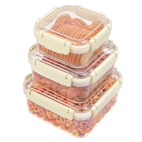 BELLE VOUS 3 Stück Kunststoff Frischhaltedosen Set 530ml, 950ml & 1500ml - Wiederverwendbare Vorratsdosen mit Deckel Luftdicht & BPA-freie Meal Prep Boxen Gefrierschrank & Mikrowellengeeignet BELLE VOUS 3 Stück Kunststoff Frischhaltedosen Set 530ml, 950ml & 1500ml - Wiederverwendbare Vorratsdosen mit Deckel Luftdicht & BPA-freie Meal Prep Boxen Gefrierschrank & Mikrowellengeeignet von BELLE VOUS