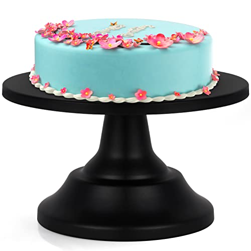 BELLE VOUS Kuchenplatte Rund Cake Board aus Metall - 19,7 cm - Cupcake Ständer für Kuchen, Muffins & Serviertablett - Ideal als Tortenständer Hochzeit, Geburtstag, Party & Andere Veranstaltungen von BELLE VOUS