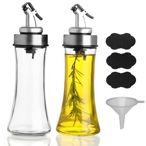 BELLE VOUS Ölspender Set 2er Pack - Ölflasche mit Ausgießer - 200ml Essig und Ölflaschen Set - Nieselregen-Ausgießer - Öl und Essigspender - Ölspender glas BELLE VOUS Ölspender Set 2er Pack - Ölflasche mit Ausgießer - 200ml Essig und Ölflaschen Set - Nieselregen-Ausgießer - Öl und Essigspender - Ölspender glas von BELLE VOUS