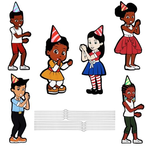 Belle Vous Happy Birthday to you Gartenschilder mit Pfählen - 6er Pack - Fotowand Hintergrund - Happ Birthday Banner für Geburtstag- Geburtstagsdeko Mann -Geburtstagsbanner von BELLE VOUS