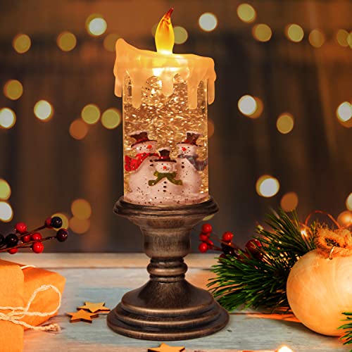 BELLE VOUS Weihnachtslaterne mit Schneegestöber - Schneekugel Weihnachtsdeko - LED Laterne mit Schneefall - Flammenlose Deko Kerze - Beleuchtete Schneekugel BELLE VOUS Weihnachtslaterne mit Schneegestöber - Schneekugel Weihnachtsdeko - LED Laterne mit Schneefall - Flammenlose Deko Kerze - Beleuchtete Schneekugel von BELLE VOUS