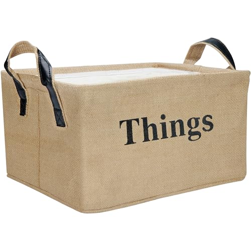 Jute Rectangular Laundry Basket Storage Bin von BELLE VOUS