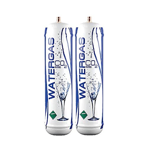 Bellerofonte 2 x Einwegflasche Co2 600 g für Spritzwasserspender mit Sockel M11 x 1 von BELLEROFONTE