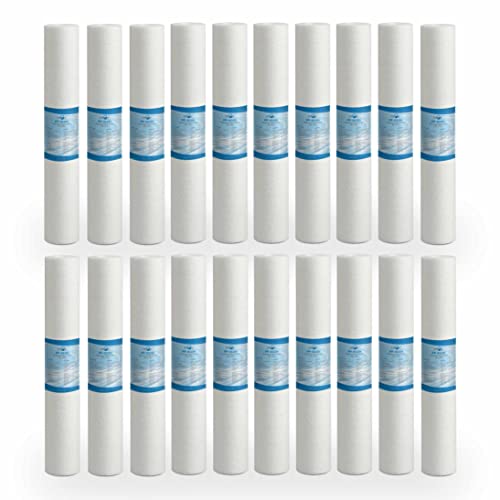Bellerofonte Sedimentfilter Wasserfilter schmelzgeblasene 20 Zoll 5 Mikron in Polypropylen. Entfernt Sand, Rostpartikel und schwebende Verunreinigungen bis zu 5 Mikron, 20 Stücke von BELLEROFONTE