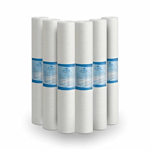 Bellerofonte Sedimentfilter 20 Zoll 50 Mikron in Polypropylen. Entfernt Sand, Rostpartikel und schwebende Verunreinigungen bis zu 50 Mikron 6 Stücke Bellerofonte Sedimentfilter 20 Zoll 50 Mikron in Polypropylen. Entfernt Sand, Rostpartikel und schwebende Verunreinigungen bis zu 50 Mikron 6 Stücke von BELLEROFONTE