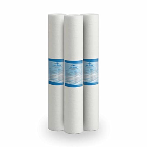 Bellerofonte Sedimentfilter Tasse 20 Zoll 10 Mikron. Beseitigt Sand, Schlamm, Rostpartikel und schwebende Verunreinigungen bis zu 10 Mikron aus Polypropylen Bellerofonte Sedimentfilter Tasse 20 Zoll 10 Mikron. Beseitigt Sand, Schlamm, Rostpartikel und schwebende Verunreinigungen bis zu 10 Mikron aus Polypropylen von BELLEROFONTE